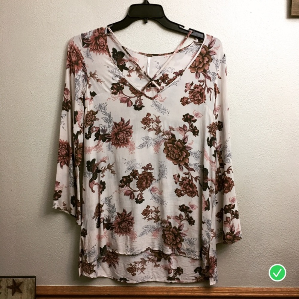 Free People Floral Tunic